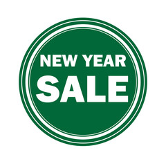 New Year Sale marketing label 