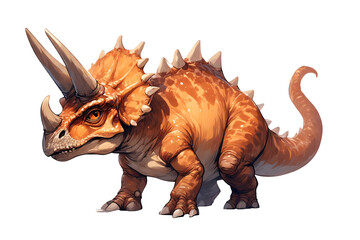 Tyrannosaurus Rex, a gigantic prehistoric monster, isolated on a white background, in a detailed vector illustration
