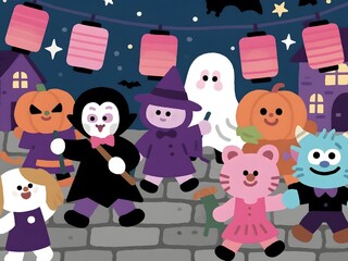 Naklejka premium Halloween festival Artwork