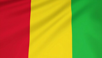 Fototapeta premium Waving Flag of Guinea