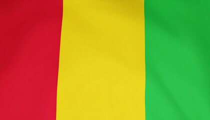 Fototapeta premium Waving Flag of Guinea
