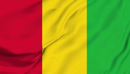 Fototapeta premium Waving Flag of Guinea
