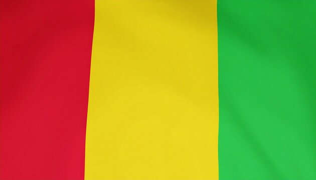 Waving Flag of Guinea