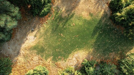 Aerial top view of mountain green landscape background
