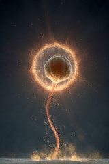 Dividing stem cell shines with cellular activity and great promise