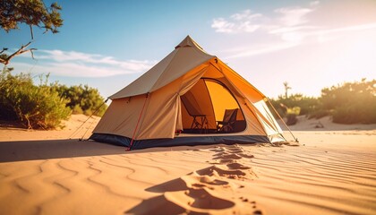 tent on the beach