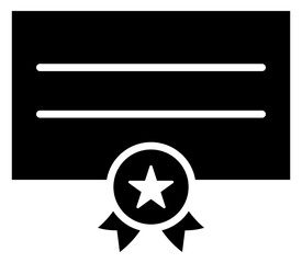 Black Silhouette Simple E-certificate for Online Learning