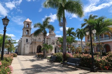 Historical Central Park in Puerto Plata: A Glimpse of Colonial Charm with Cathedral and City Hall in the Heart of the Dominican Republic