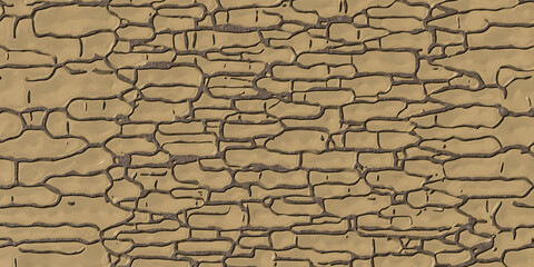 Crawl Glaze Ceramic Long Tan Crack Glaze Texture