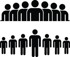 Group of People Silhouettes Teamwork and Community