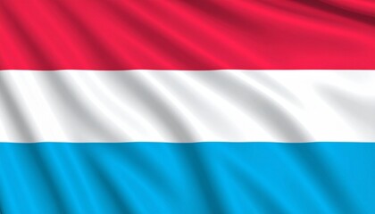 Fototapeta premium Waving Flag of Luxembourg