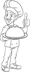 Chef Baker Cartoon Cook Food Man Mascot Character