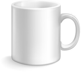 Realistic White Mug