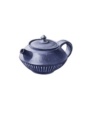 Ceramic teapot with a classic design showcasing intricate detailing ideal for tea enthusiasts
