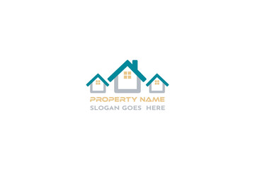 Real estate logo-property logo-construction logo-roof logo-building logo-house logo