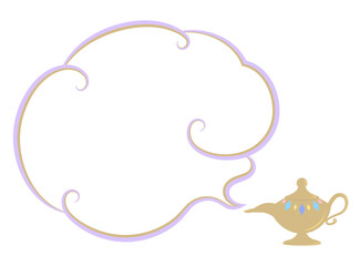 魔法のランプのイラスト