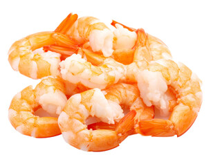 A pile of cooked shrimp, a type of crustacean, is ready to be eaten