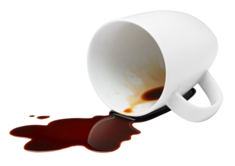 coffee spilling