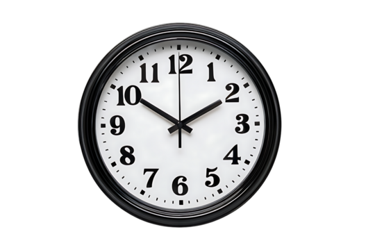 Timeless analog clock face shows precise time for deadlines business meetings or scheduling needs