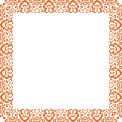 ornament style frame border design for decoration
