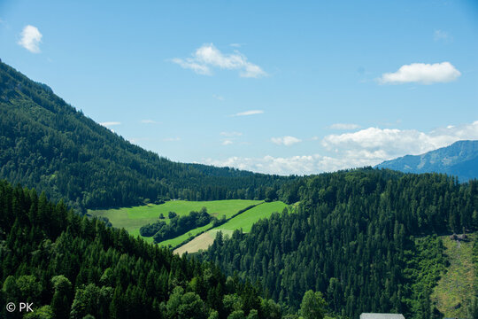 mountain landscape in the summer