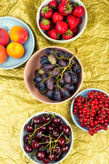 Various types of fruits.