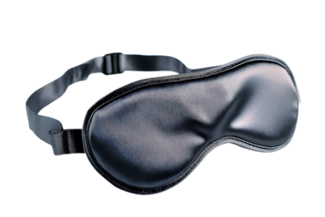 Luxurious black satin eye mask for ultimate relaxation and deep sleep, perfect for travel or home comfort