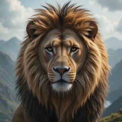 Fototapeta premium head of a lion