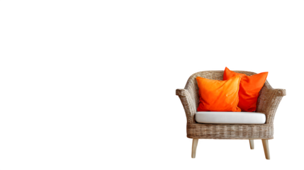 red leather armchair