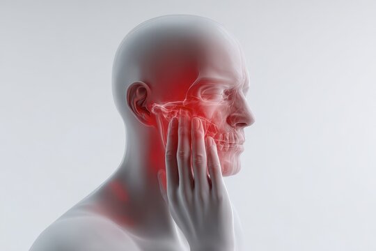 x-default Man Suffering from Severe Jaw Pain