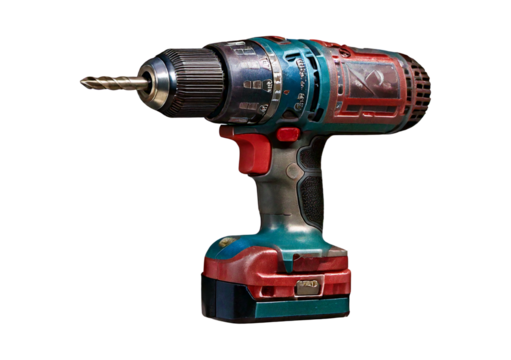 Drill isolated on transparent or white background