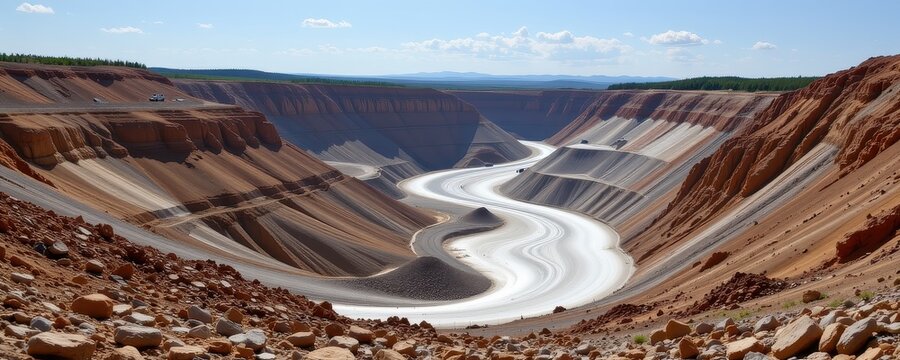 potash mining underground extracts mineral rich salts containing potassium used primarily in fertilizers to improve global agricultural productivity.