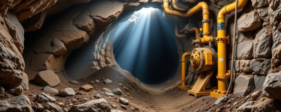 dangerous gases such as hydrogen sulfide can accumulate in underground mines posing deadly risks from inhalation requiring constant monitoring and ventilation to protect workers.