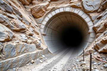 use of shotcrete sprayed concrete lining reinforces tunnel walls stabilizing loose rock and providing flexible support that adapts to ground movement.