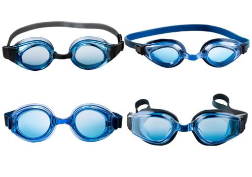 Set Swimming glasses isolated on transparent or white background