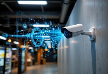 iot enabled video surveillance integrated with sensors provides enhanced security and safety monitoring preventing unauthorized access and accidents.