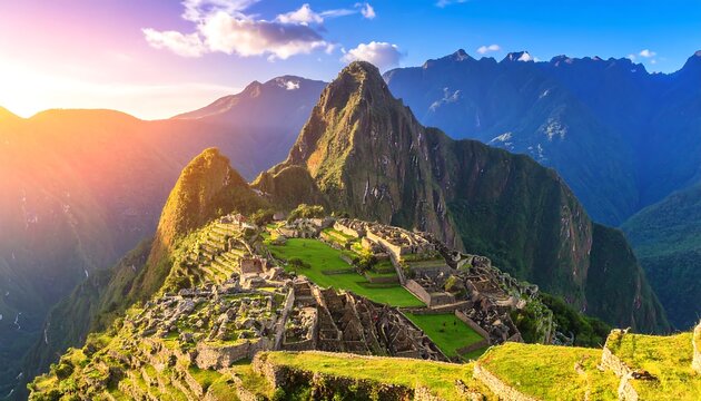 Machu Picchu at sunrise