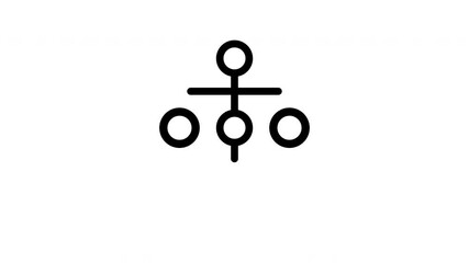 hierarchical structure minimalist stroke animation