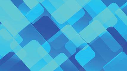 スタイリッシュな青色の正方形の幾何学模様