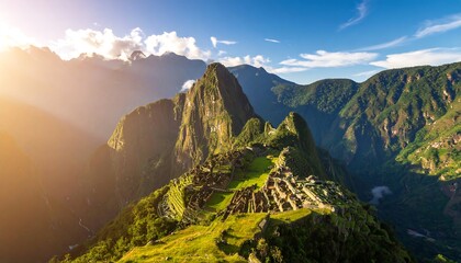 Fototapeta premium Majestic Andean peaks at sunset