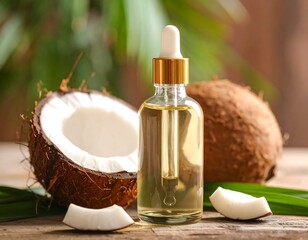 Coconut oil in a dropper bottle