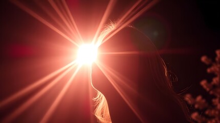 Warm candle lights illuminate a beautiful woman in a fine art photography piece with soft contrast and saturation, elegant yet full of character, in a visually striking moment.