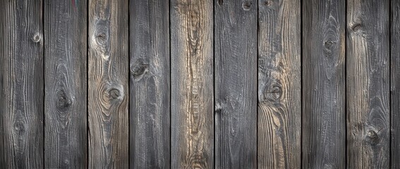 Naklejka premium Textured gray-brown wooden planks