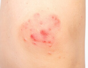 Fototapeta premium Skin blisters due to shingles