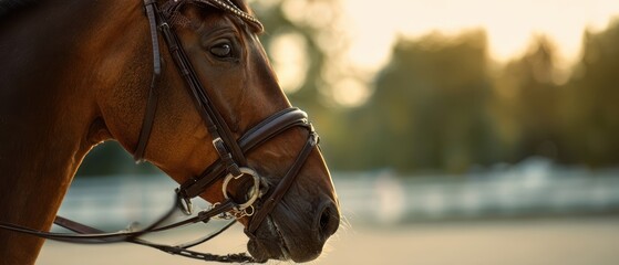 The Majestic Horse Portrait Captured in Soft Evening Light.