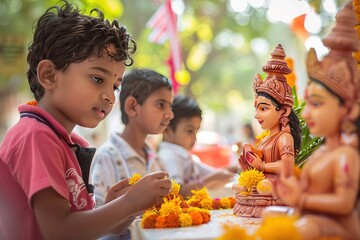 Durga Puja Festivities 2024 Celebrations of Hindu Bengali Tradition and Devotion
