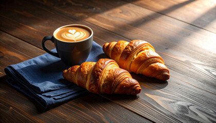 coffee and croissant