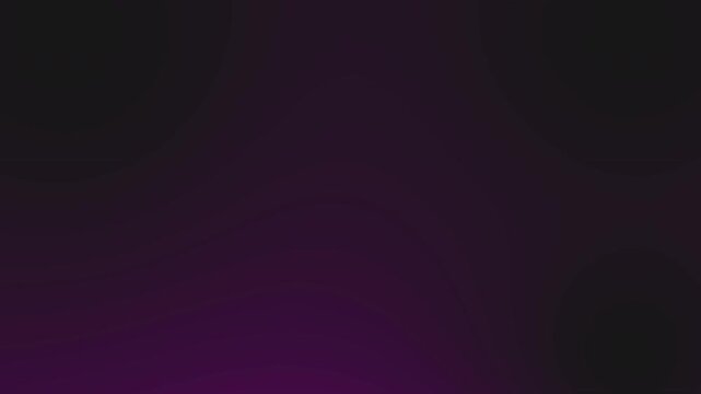 The animated video fades out the word welcome written on a purple and black background.
