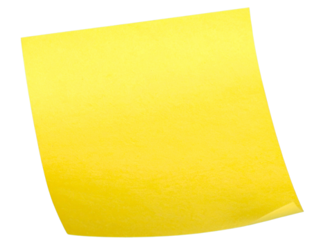 yellow note paper