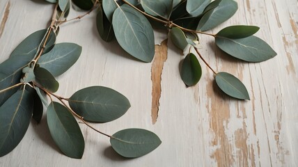 Minimalist Flat Lay with Natural Texture and Copy Space - 2